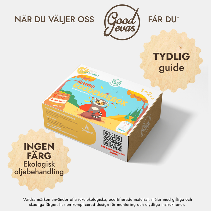 Årsprenumeration på lekset (1–2 år) — GoodevasBox