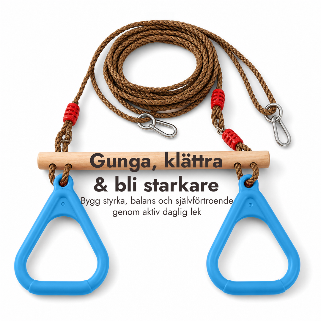 2in1 gungset: Trapets + Gymnastikringar