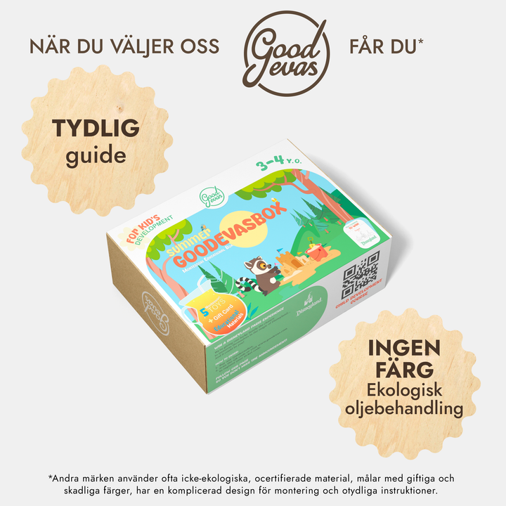 Årsprenumeration på lekset (3–4 år) — GoodevasBox
