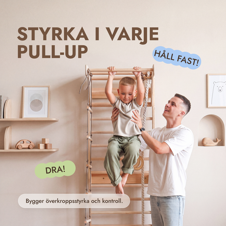 5-in-1 Ribbstol för barn med räckstång & 3i1 gungset