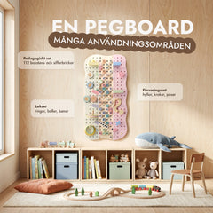 Pegboard i trä för barnrum — GoodevasBoard