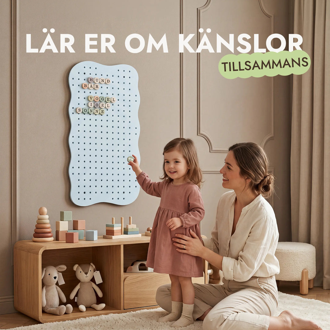 Pegboard i trä för barnrum — GoodevasBoard