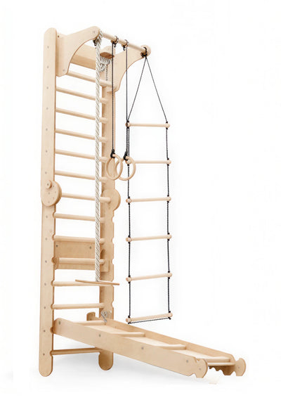 5-in-1 Ribbstol för barn med räckstång & 3i1 gungset