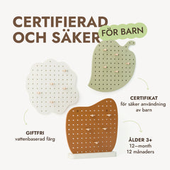 Pegboard i trä för barnrum — GoodevasBoard