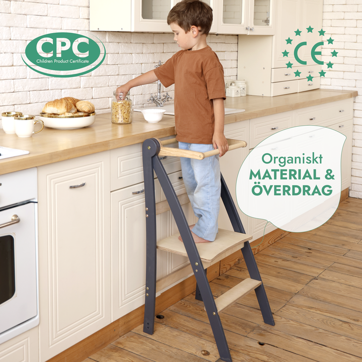 Barnens hjälpreda: En multifunktionell hopfällbar stegpall för barn