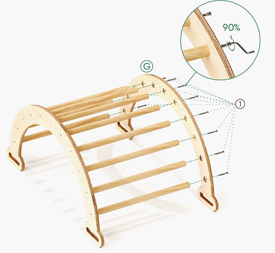 Klätterbåge/gungbåge