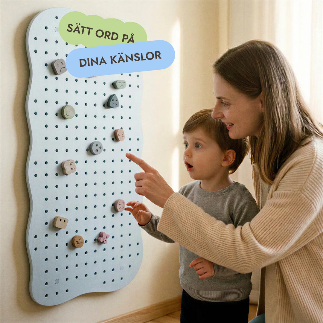 Pegboard i trä för barnrum — GoodevasBoard
