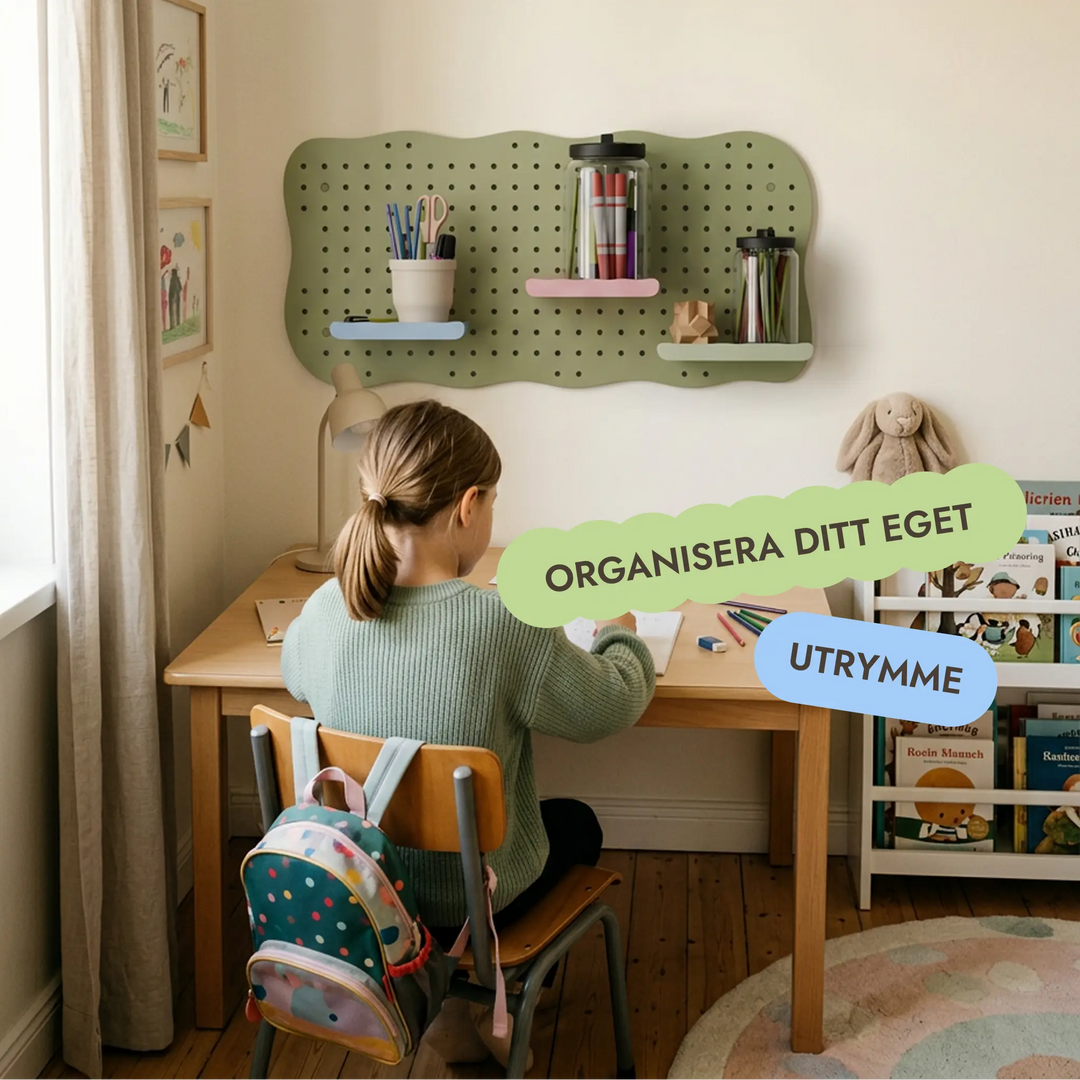Pegboard i trä för barnrum — GoodevasBoard